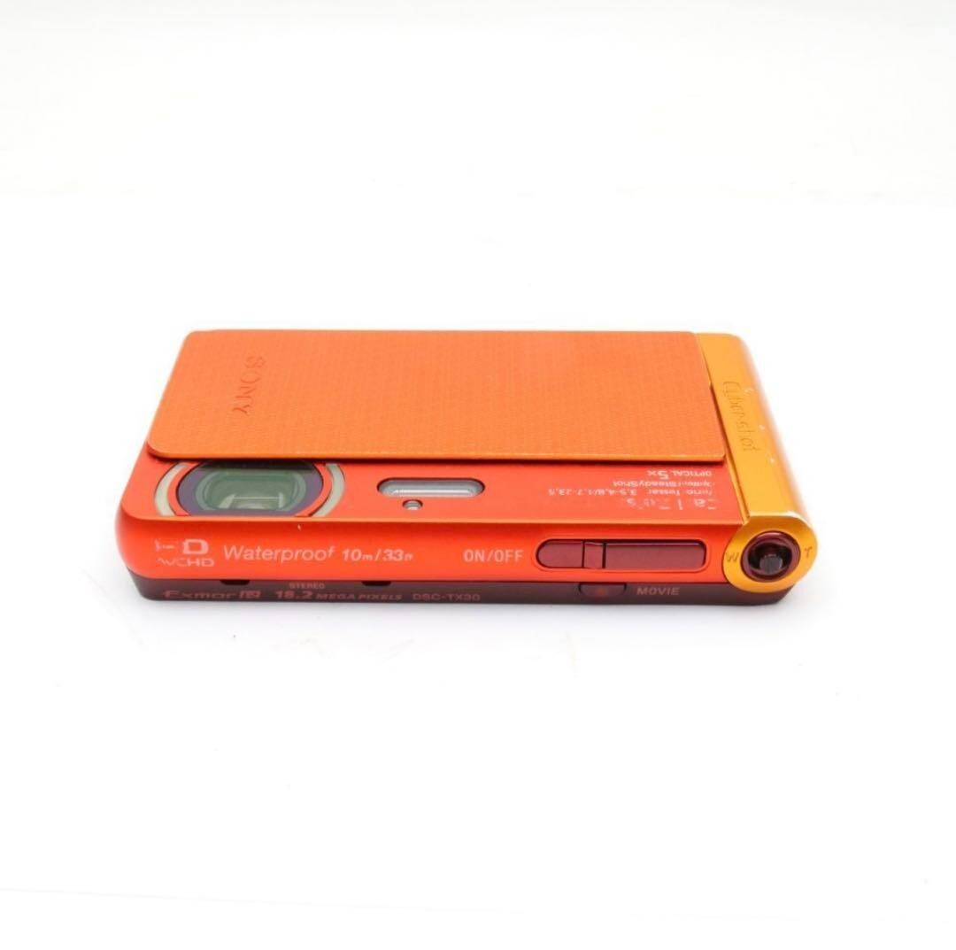 Sony Digital Camera DSC-TX30 Cyber Shot Orange 5x 18.2MP Compact