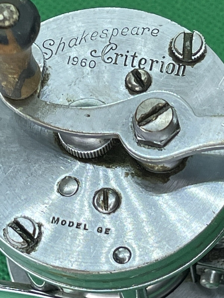 Shakespeare Criterion 1960 Vintage Fishing Reel BaitCasting Model