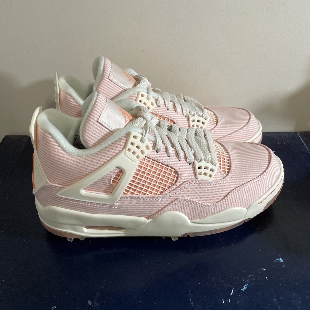 Men Size 8 - Air Jordan 4 Golf NRG Seersucker Box No Lid