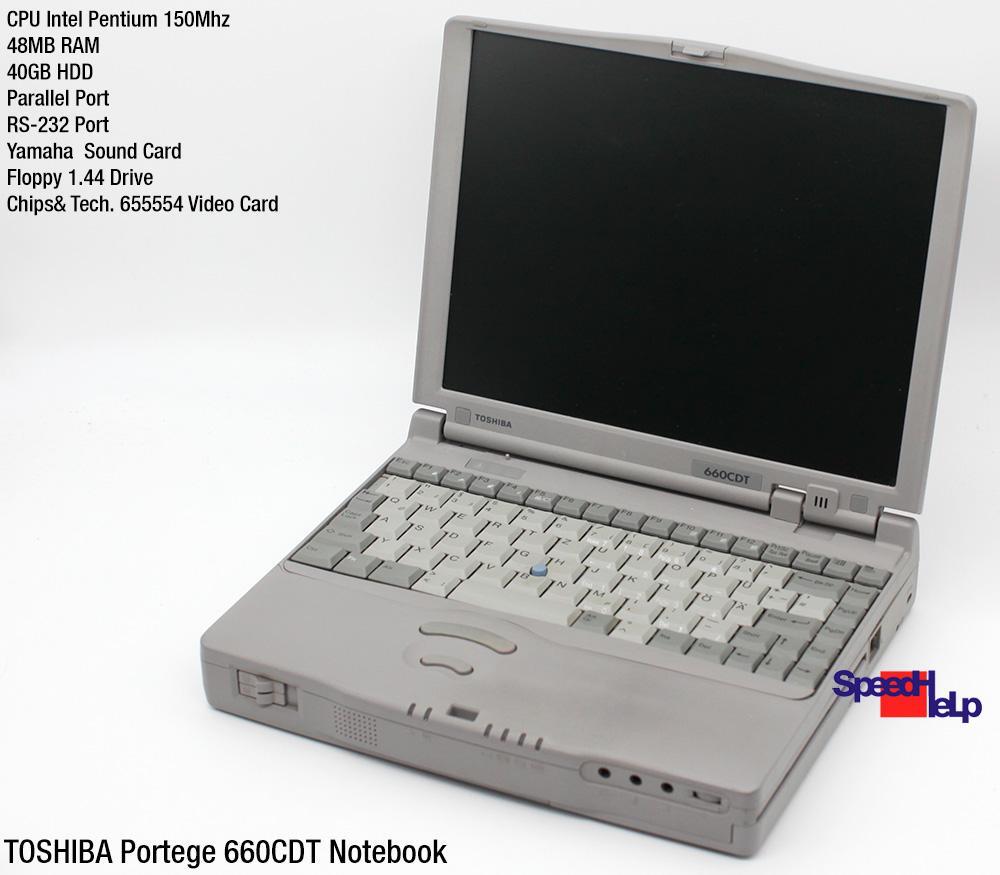 Toshiba Portege 660CDT Notebook Laptop Windows 98 Parallel RS-232