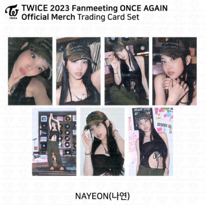 TWICE 8th Anniversary ONCE AGAIN Fanmeeting Pop up MD Trading Card