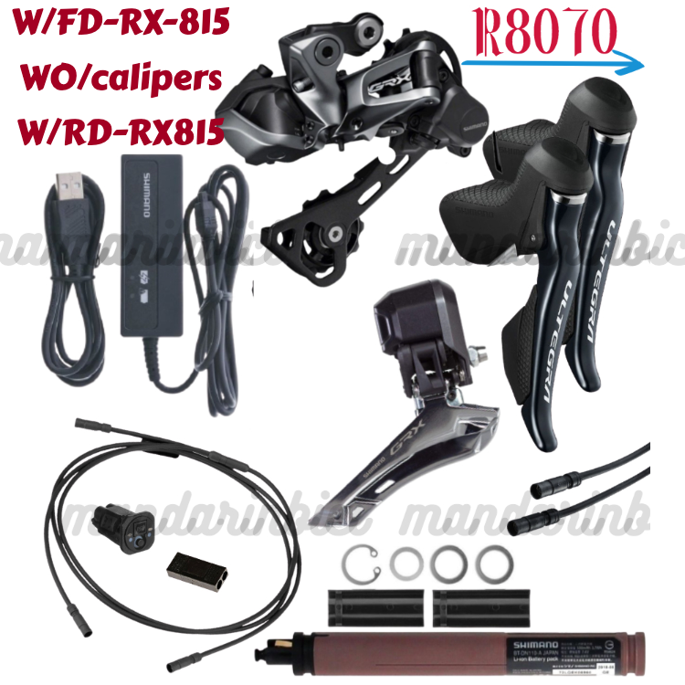 Shimano Ultegra R8050 R8070 DI2 Hydraulic w/GRX FD-RX815 Groupset