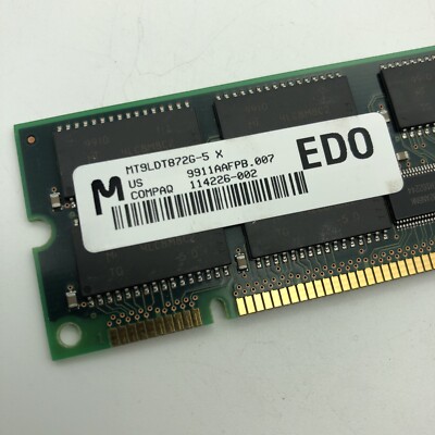 Micron 64MB Memory EDO ECC #MT9LDT872G 64 MB RAM 50NS COMPAQ