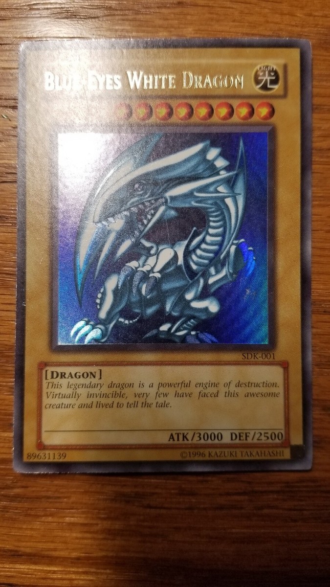 Yugioh Blue Eyes White Dragon SDK-001 Rare Unlimited | eBay