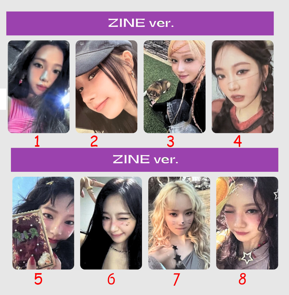 aespa Armageddon zine ver. Official PHOTOCARD KPOP 에스파 Karina