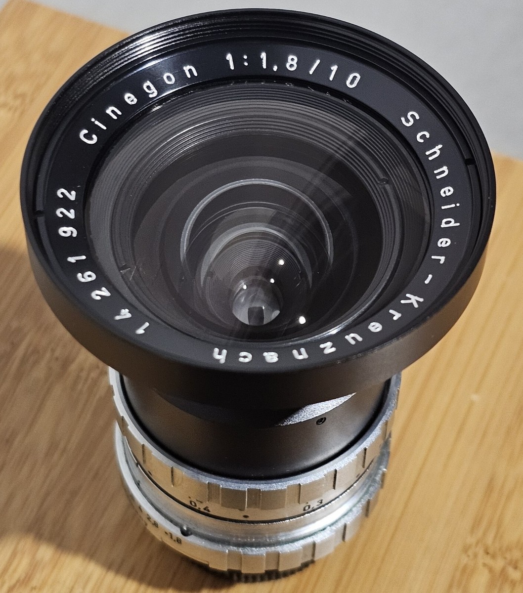Schneider Kreuznach Cinegon 1:1.8/10 CM 120 10mm f1.8 C-Mount Lens