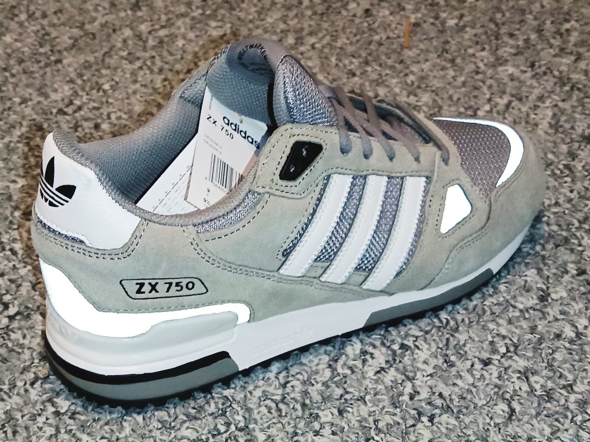 Adidas Origianls ZX 750 Mens Shoes Trainers UK Sizes 7-12 Grey