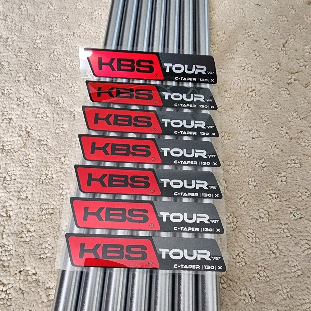 NEW Authentic KBS C-Taper 130 X-Stiff Steel Iron 7 Shafts 4-PW