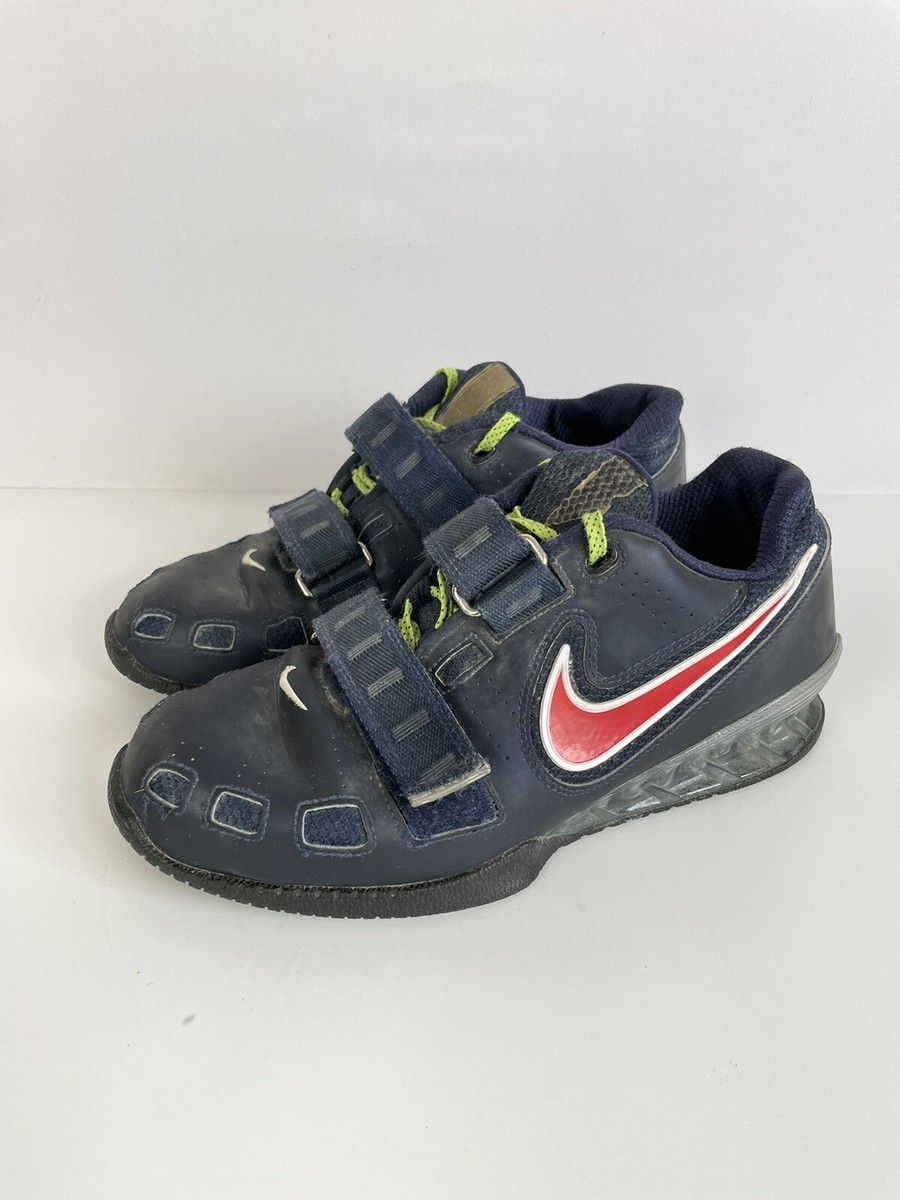 Nike Romaleos 2 Obsidian Blue Red Weightlifting Shoes 476927-460