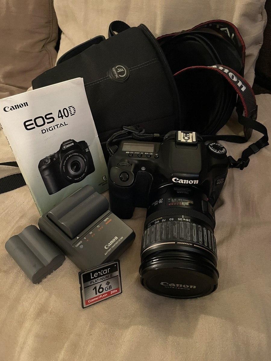 Canon Eos 40D Digital Camera with Image Stabilizer 28-135 mm