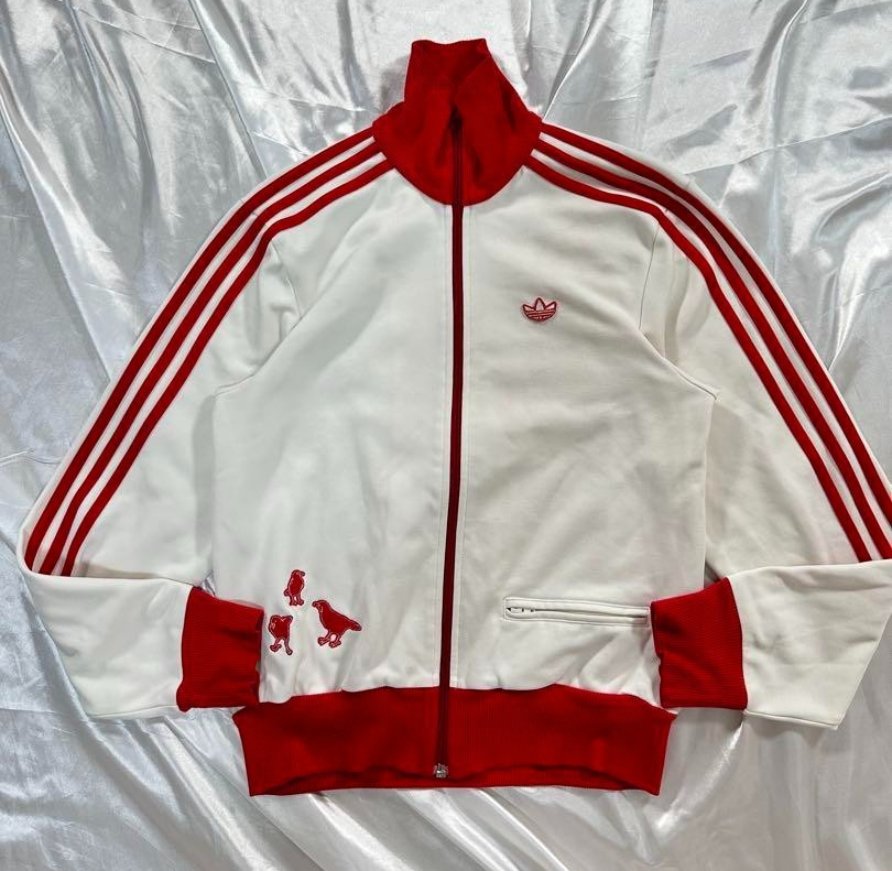 adidas Track Jacket 00s TOKYO White Men Size 2XS Vintage Rare Used