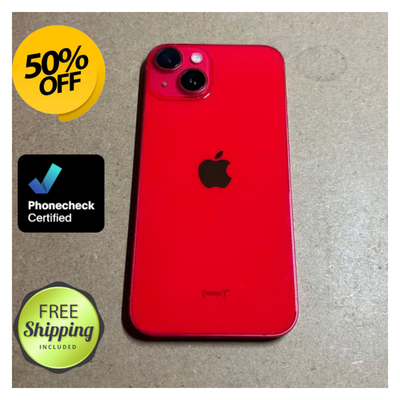Apple iPhone 14 128GB 256GB 512GB Midnight Red Unlocked Verizon