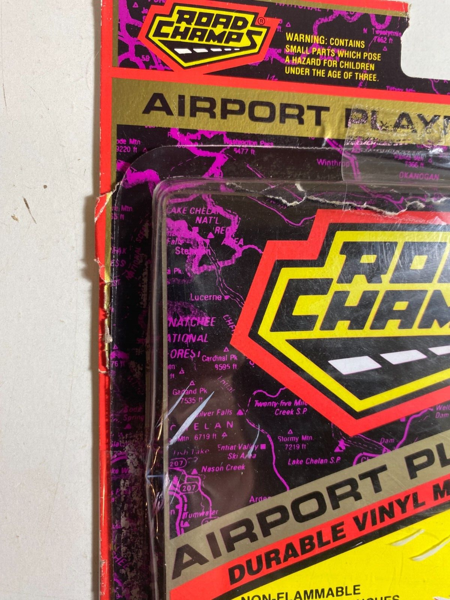 Vintage Road Champs Airport Playmat Vinyl for Diecast Toy Airplane