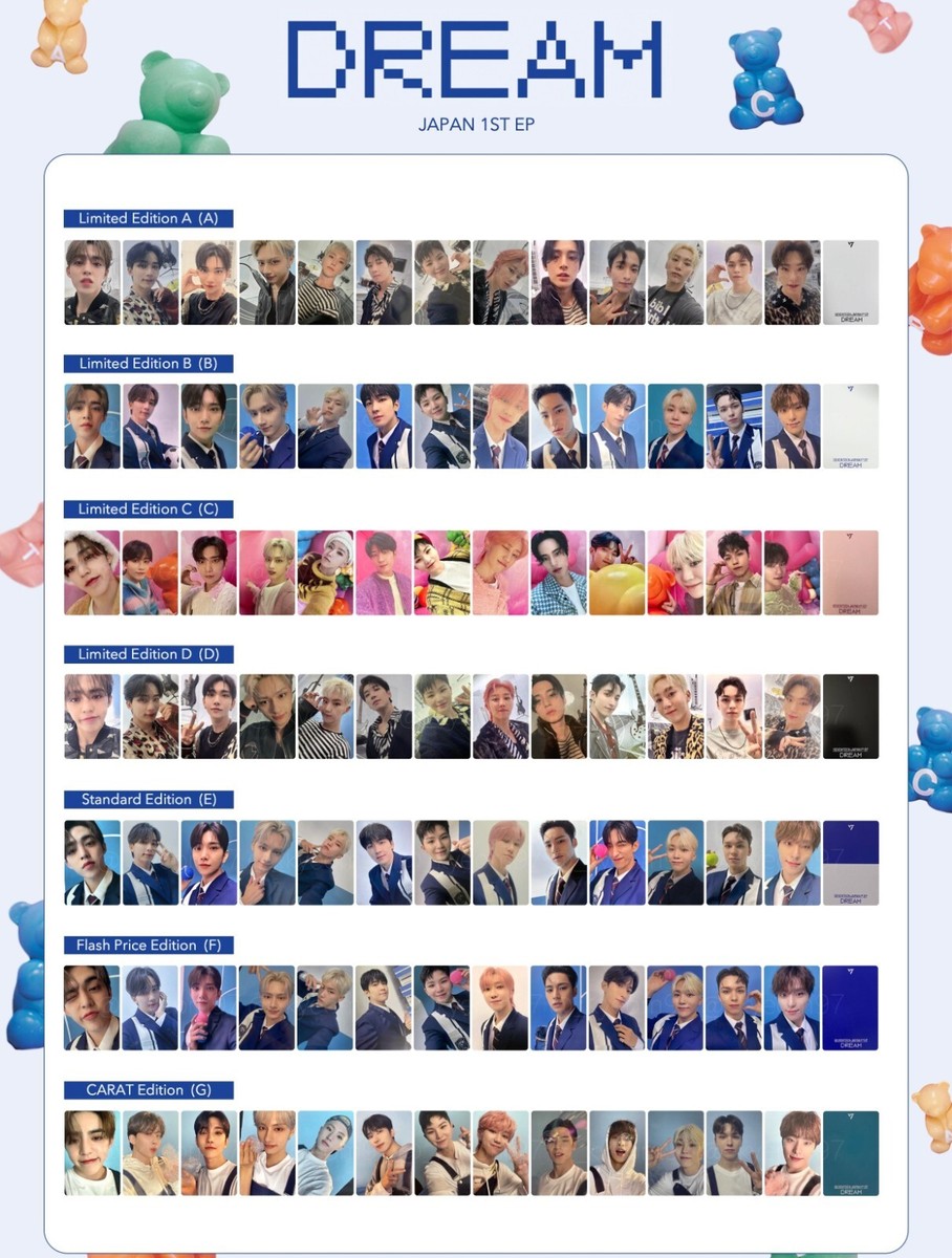 MINGYU SEVENTEEN DREAM JAPAN 1ST EP Official Photo card CARAT