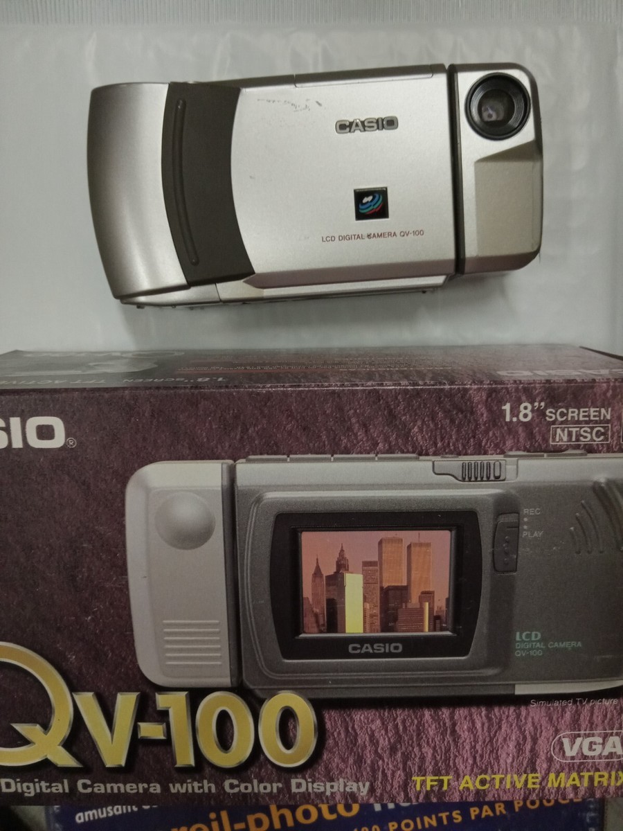 Vintage Casio QV-100 Digital camera w disk and serial cable | eBay