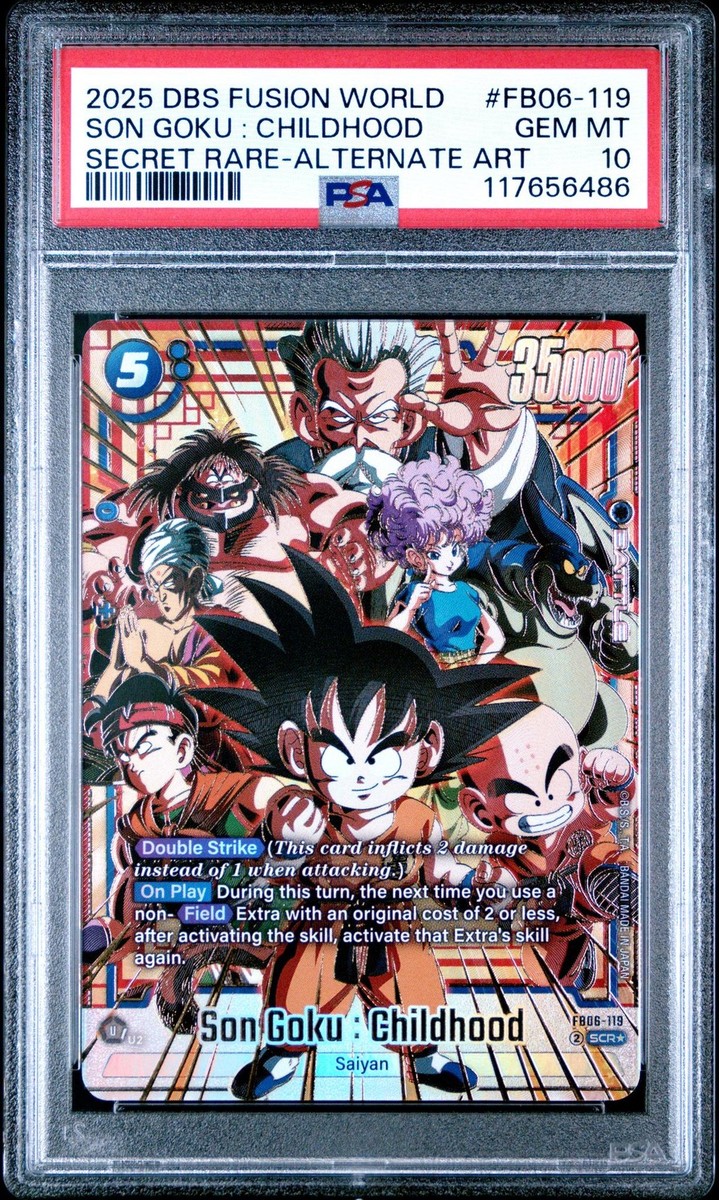 2025 DBS Fusion World Secret Rare Alt Art Son Goku Childhood #FB06
