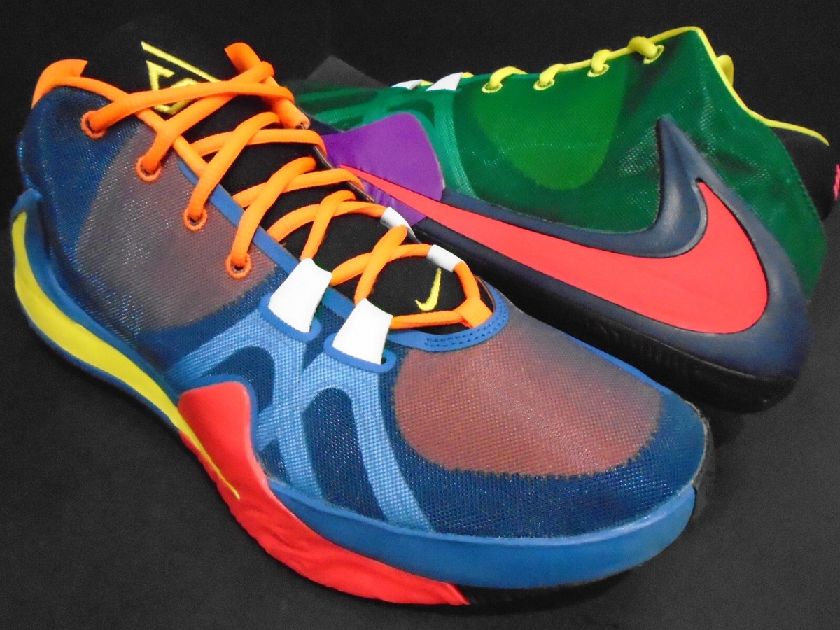 NIKE ZOOM FREAK 1 MULTI-COLOR GIANNIS ROOTS WHAT THE BLUE GREEN