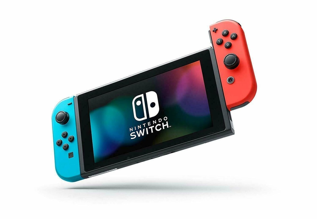 Nintendo Switch Neon JoyCons Gaming Console + 1-Yr Warranty + 16GB