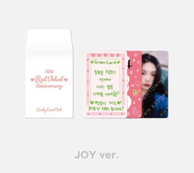Red Velvet 10TH ANNIVERSARY SMTOWN OFFICIAL GOODS LUCKY CARD SET +