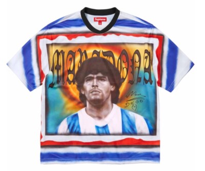 Supreme Maradona Soccer Jersey Size L | eBay