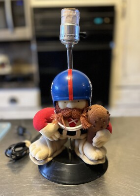 Rare Vintage 1983 New York Giants Huddles Mascot NFL Football Lamp