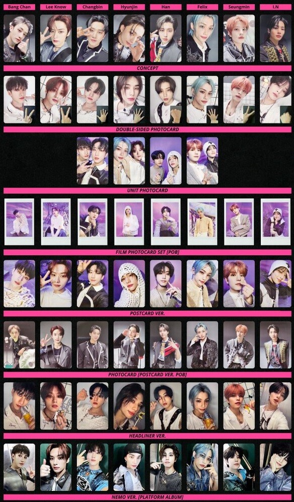 STRAY KIDS 樂-STAR ROCK STAR ALBUM OFFICIAL PHOTO CARD | eBay