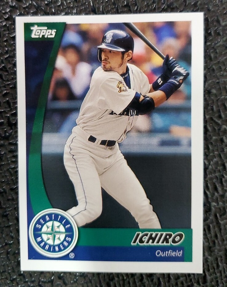 ICHIRO SEATTLE MARINERS 2002 TOPPS POST BASEBALL CARD #9 of 30 NM+