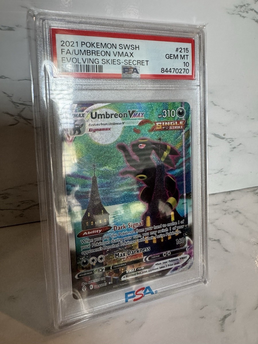 ブラッキーvmax sa umbreon vmax 215/203 英語ポケモン PSA9鑑定済