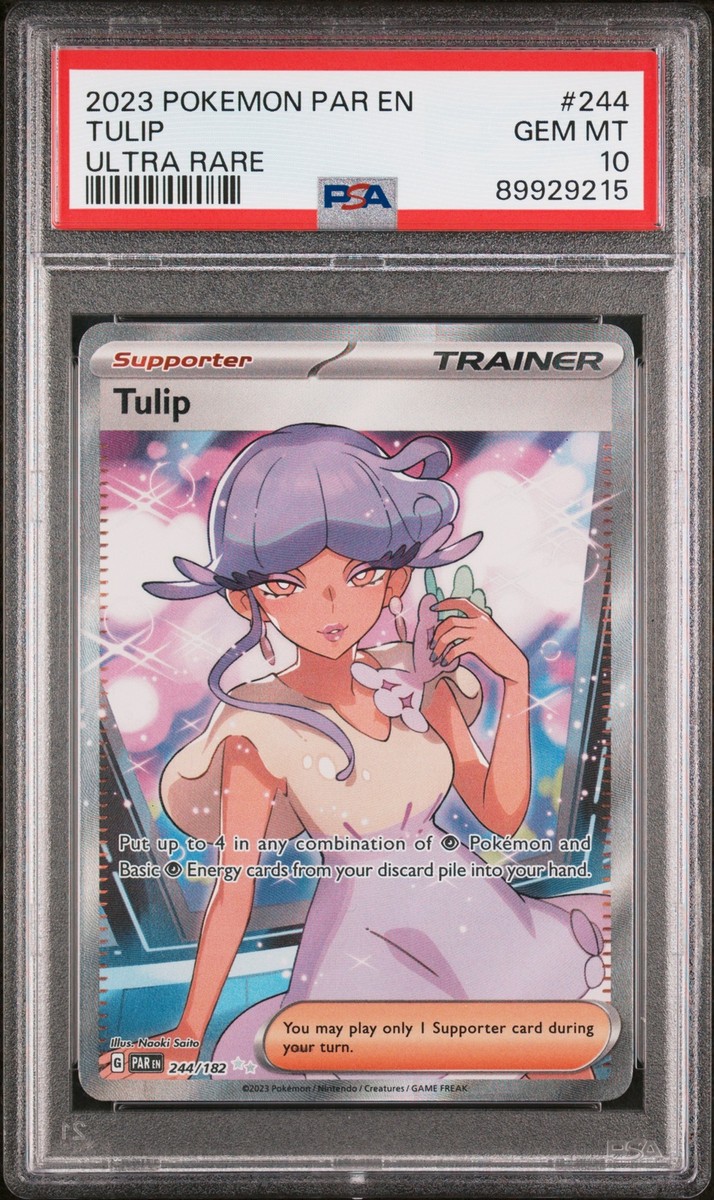 PSA 10 Tulip Ultra Rare #244 2023 Pokemon Par Paradox Rift