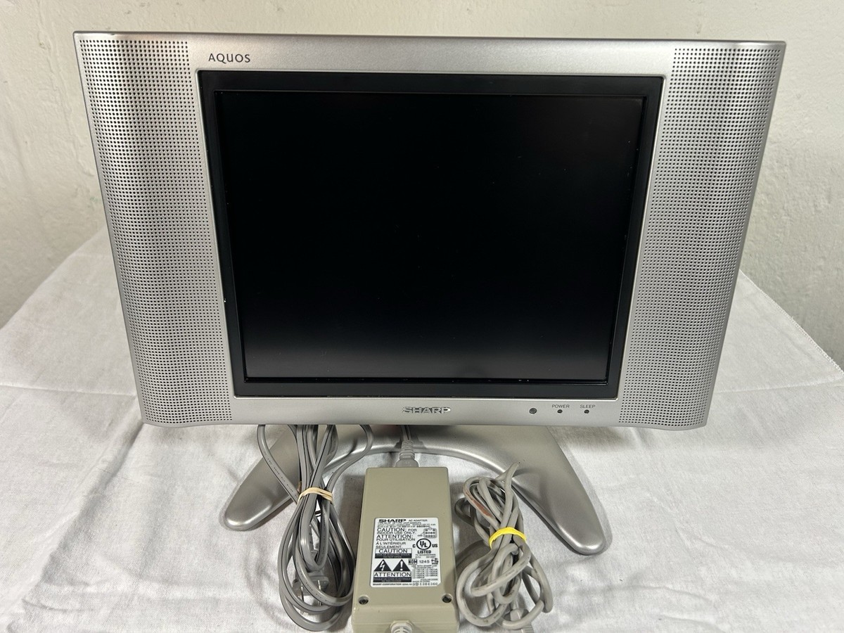 Vintage Sharp Aquos 13” LC-13B4U-S LCD Color TV Retro Gaming TV No