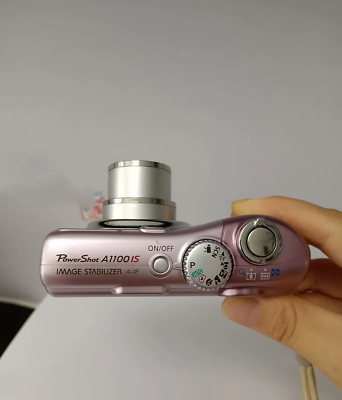 Canon PowerShot A1100 IS 12.1 MP Digital Camera - RARE PINK -90