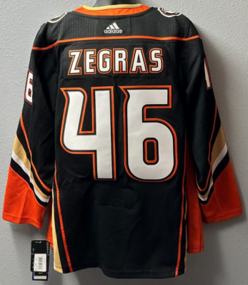 NHL Anaheim Ducks #46 TREVOR ZEGRAS Adidas Hockey Jersey Men SZ