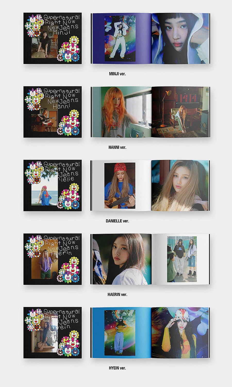 NEWJEANS [SUPERNATURAL] Album NJ X MURAKAMI CROSS BAG Ver/CD+Bag+6