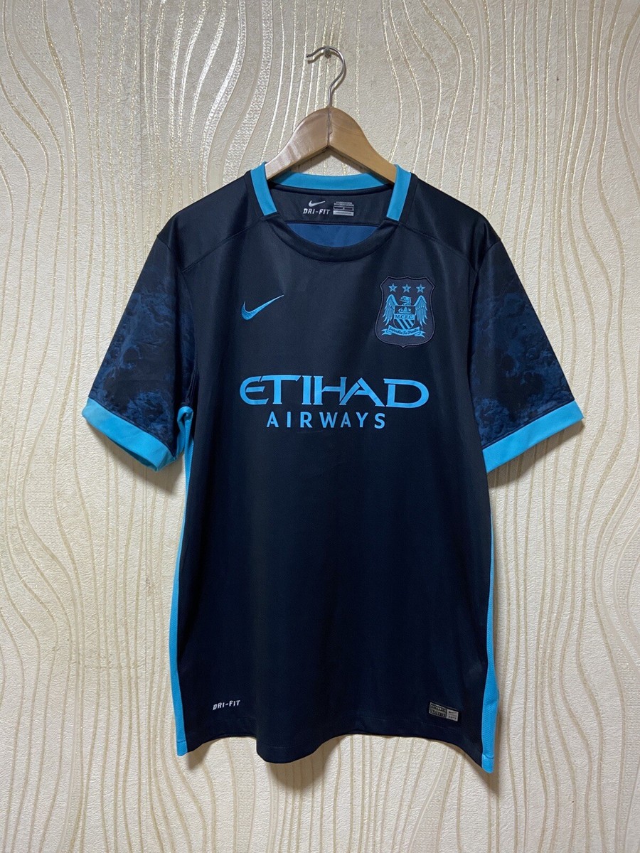 MANCHESTER CITY 2015 2016 AWAY FOOTBALL SHIRT SOCCER JERSEY NIKE