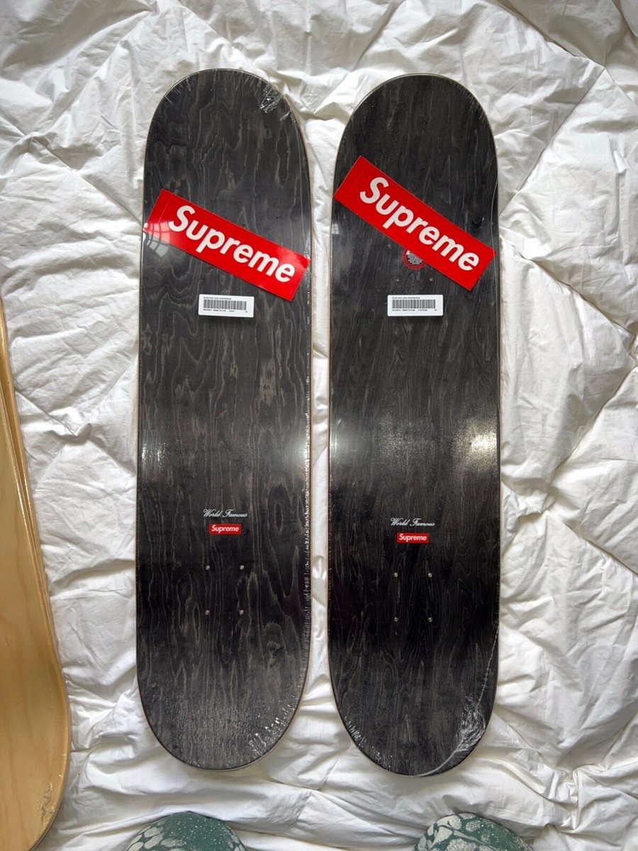 Supreme 2012 and 2022 Bling Box Logo, and 2013 Flag Skateboard