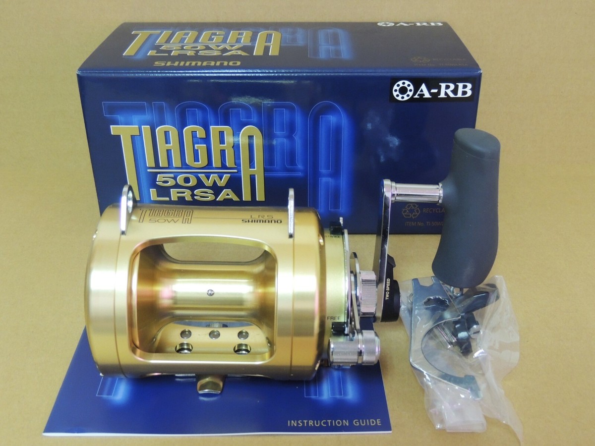 NEW SHIMANO TIAGRA 50W LRSA 2 SPEED BIG GAME REEL TI-50WLRSA *FAST