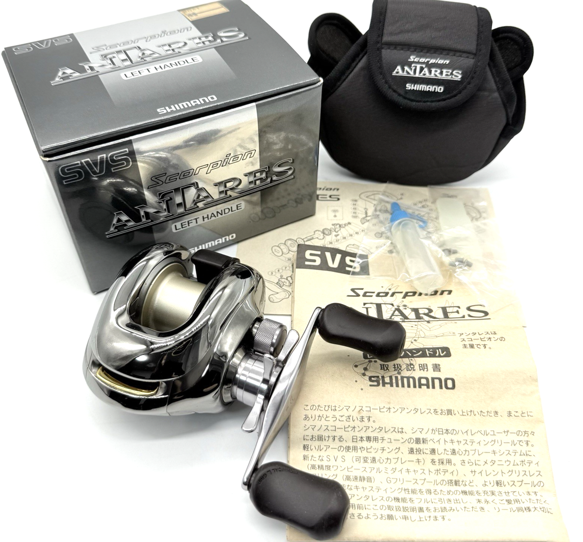 Shimano Scorpion ANTARES Left Handed Baitcasting Reel w/Box JAPAN