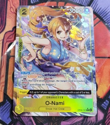 O-Nami Alternate Art OP06-101 One Piece Card English | eBay