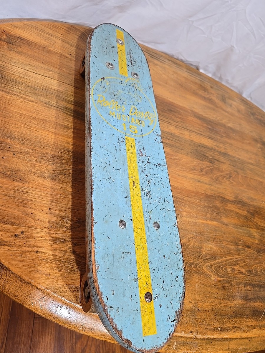 Vintage 1960's Roller Derby Mustang 15 Skateboard | eBay