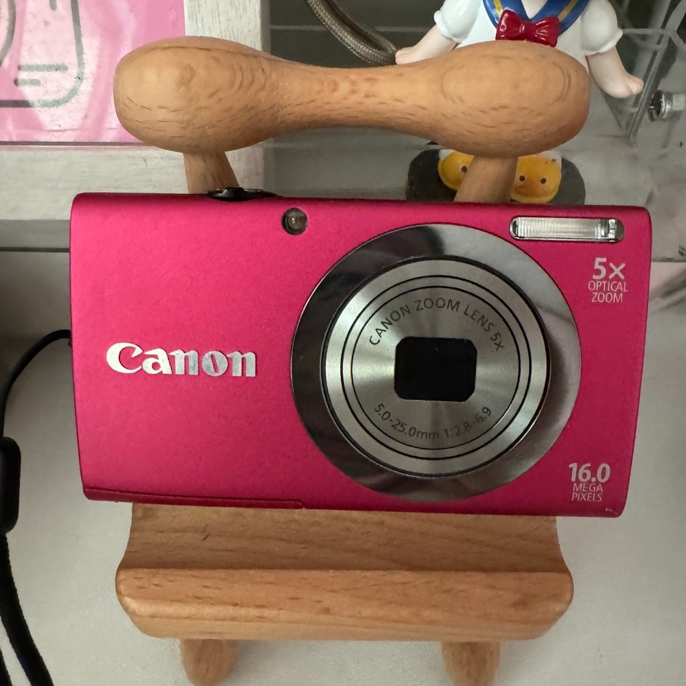 Canon PowerShot A2300 Digital Camera Red HD 16MP 5x Optical Zoom