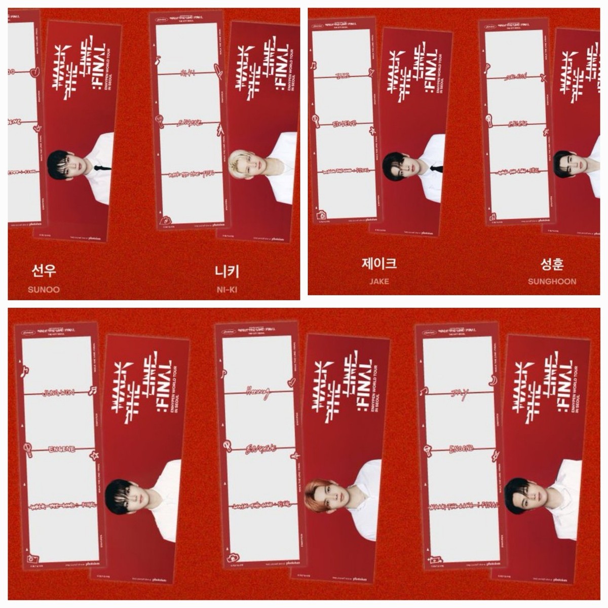 ENHYPEN 2025 photo artist frame THE CITY SEOUL photoism | eBay