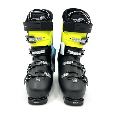 Salomon S Pro X90 Black Yellow Downhill Ski Boots Men's Size 26