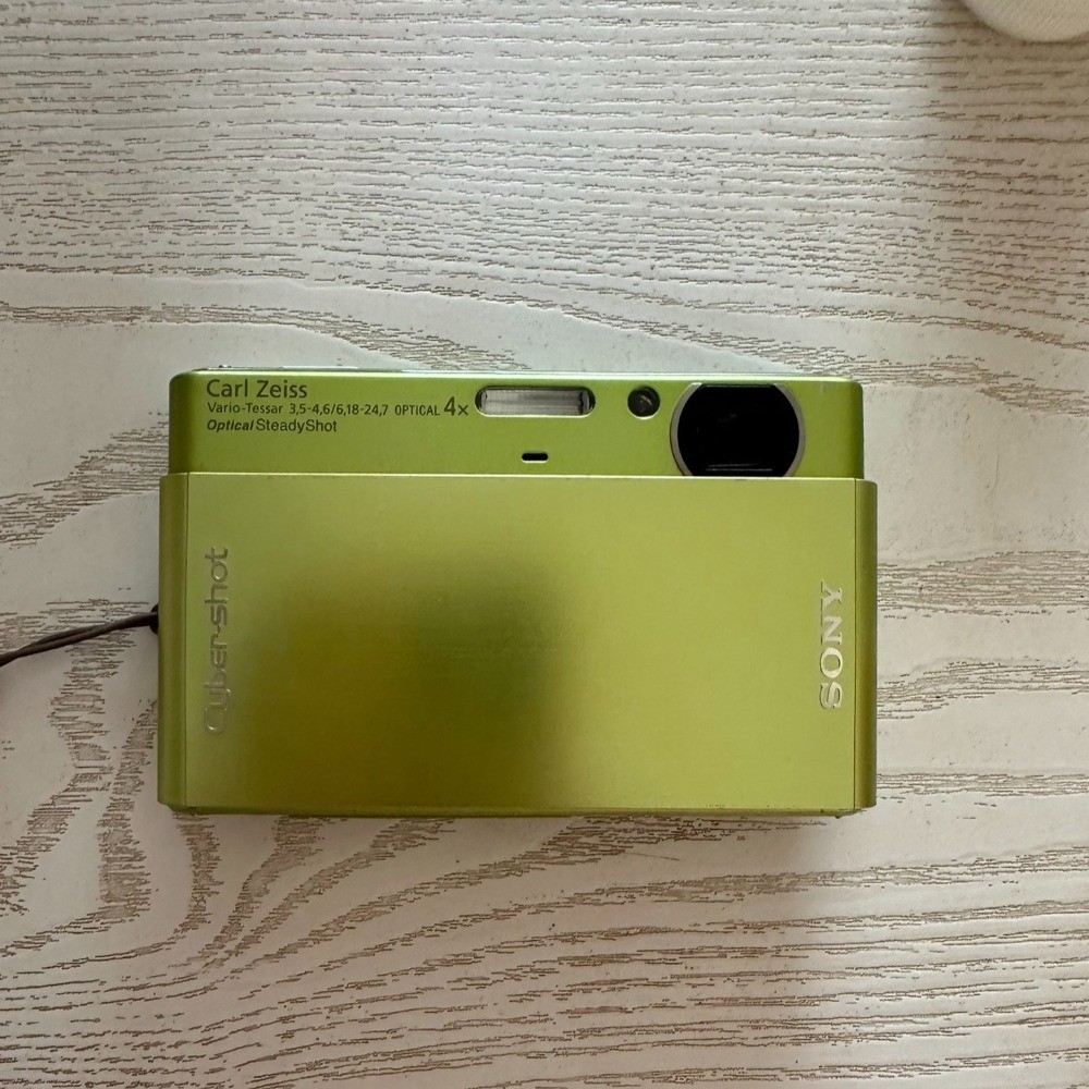 Sony Cyber Shot DSC-T77 Digital Camera Green 10.1MP 4x Optical