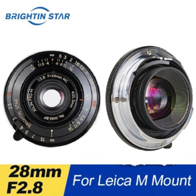 Brightin Star 28mm F2.8 Full Frame Portrait Lens for Leica M Mount