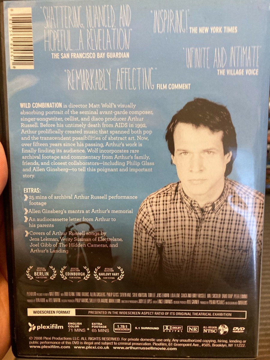 Wild Combination : A Portrait Of Arthur Russell region 1 DVD (2008
