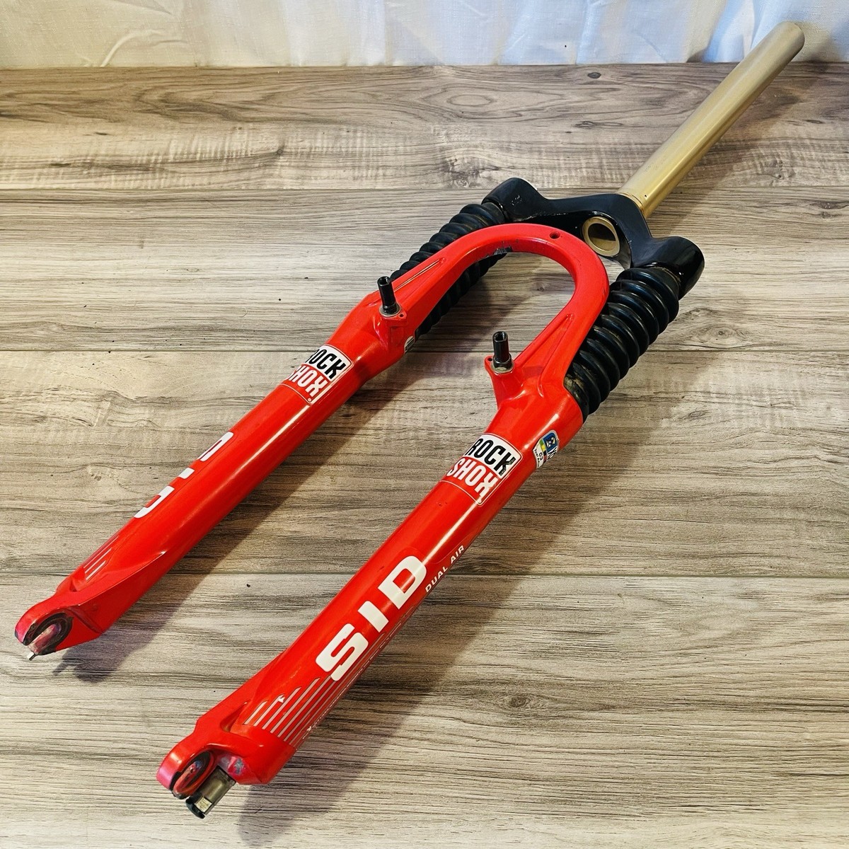 Rock Shox SID XC C3 Dual Air Red 1 1/8 Threadless LONG STEERER