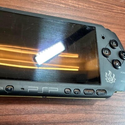 Sony PSP 3000 Monster Hunter Portable 3rd Matte Black & Gold