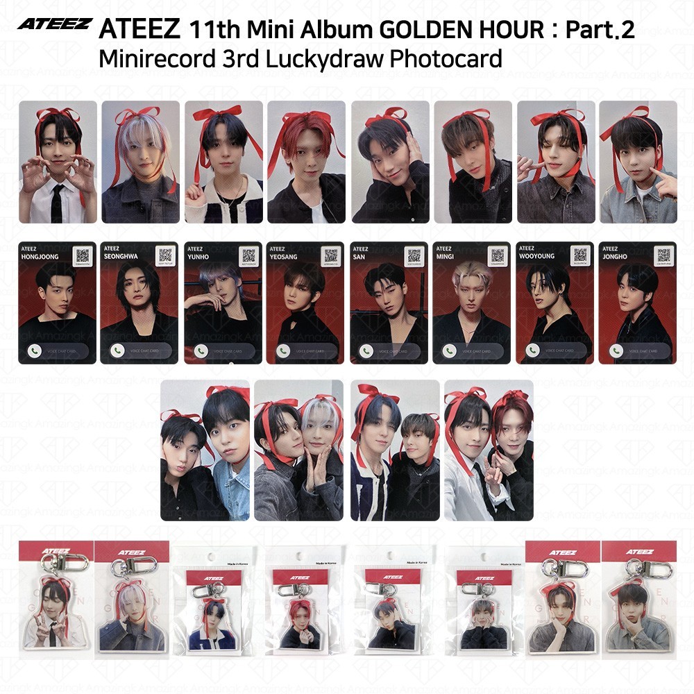 ATEEZ Golden Hour Part.2 MiniRecord Online 3rd Luckydraw Photocard
