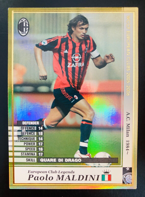 2005-06 Panini WCCF All Time Legends Paolo Maldini AC Milan