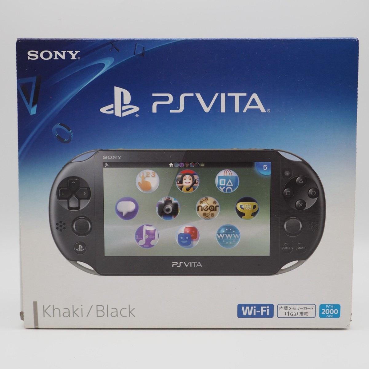 EXC] PS Vita Khaki Black PCH 2000 Slim Console Charger PSV w/Box